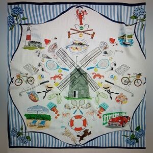 J. Crew Hamptons Limited Edition Oversized Silk Bandana Scarf NWT